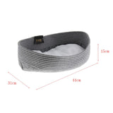 Maxbell Foldable Travel Cat Carrier Bed - Kitten Comfortable Nest With Cozy Cushion Gray