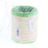 Maxbell Pet Cat Sisal Scratch Post Small Hollow Plush Scratch Roller with Bell Ball Green