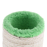 Maxbell Pet Cat Sisal Scratch Post Small Hollow Plush Scratch Roller with Bell Ball Green