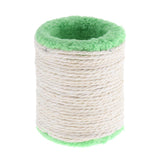 Maxbell Pet Cat Sisal Scratch Post Small Hollow Plush Scratch Roller with Bell Ball Green