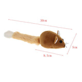 Maxbell 2Pcs Cat Kitten Pet Soft Mouse Mice Activity Toy Play Fun Training Brown