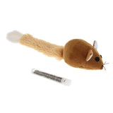 Maxbell 2Pcs Cat Kitten Pet Soft Mouse Mice Activity Toy Play Fun Training Brown