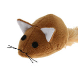 Maxbell 2Pcs Cat Kitten Pet Soft Mouse Mice Activity Toy Play Fun Training Brown