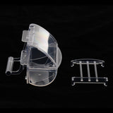 Maxbell Bird Parrot Feeder Pets Acrylic Feeding Bowl Cage Hanging Food Water Holder