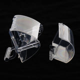 Maxbell Bird Parrot Feeder Pets Acrylic Feeding Bowl Cage Hanging Food Water Holder
