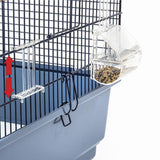 Maxbell Bird Parrot Feeder Pets Acrylic Feeding Bowl Cage Hanging Food Water Holder