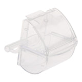 Maxbell Bird Parrot Feeder Pets Acrylic Feeding Bowl Cage Hanging Food Water Holder