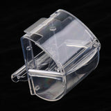 Maxbell Bird Parrot Feeder Pets Acrylic Feeding Bowl Cage Hanging Food Water Holder