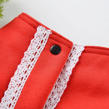 Max Snow Flake Pattern Puppy Warm Jacket Dogs Costume Teddy Dress Clothing Red S