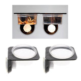 Max 2Pcs Suction Mini Worm Dish Reptile Gecko Ledge Feeder Corner Space Saving