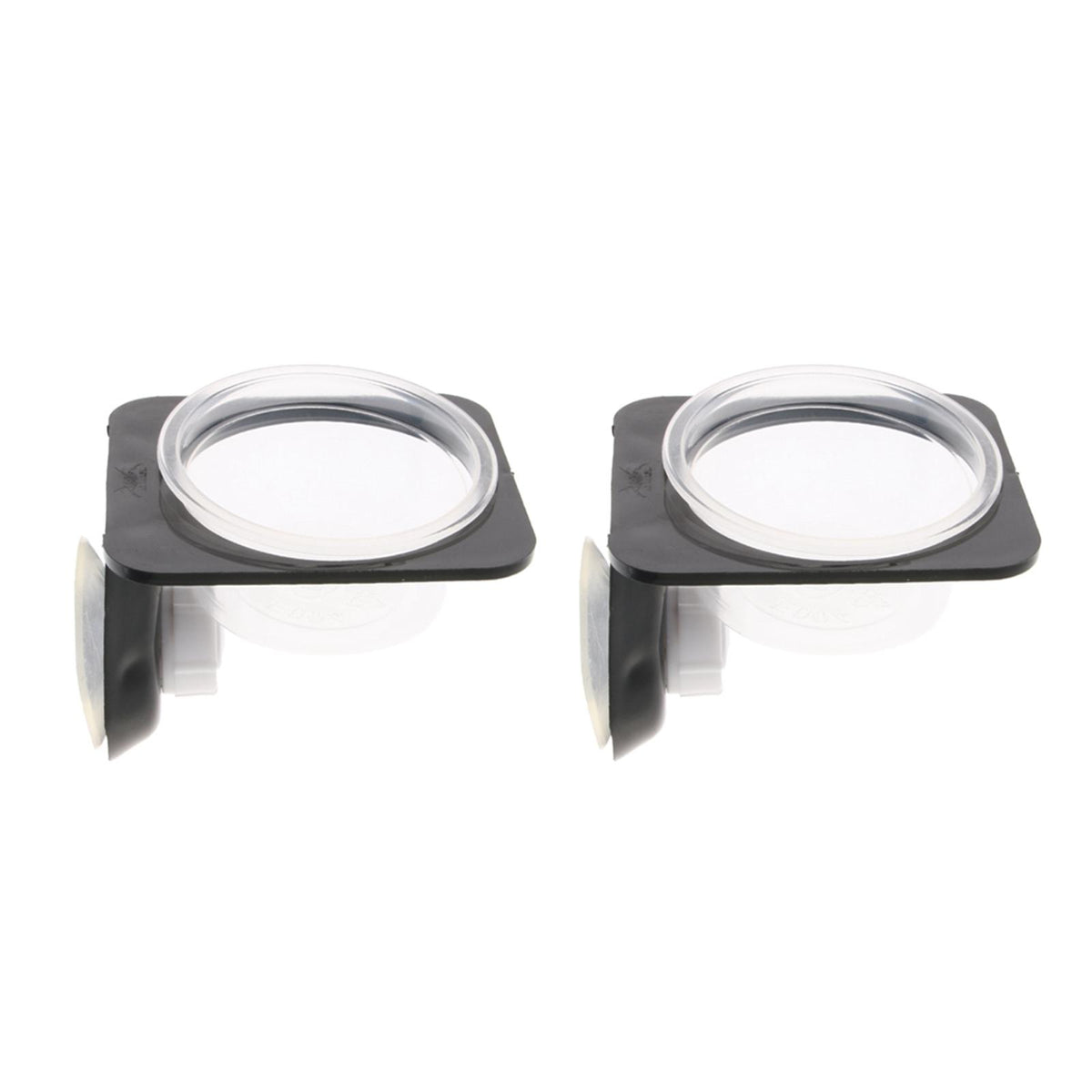 Max 2Pcs Suction Mini Worm Dish Reptile Gecko Ledge Feeder Corner Space Saving