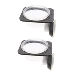 Max 2Pcs Suction Mini Worm Dish Reptile Gecko Ledge Feeder Corner Space Saving