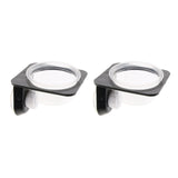 Max 2Pcs Suction Mini Worm Dish Reptile Gecko Ledge Feeder Corner Space Saving