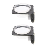 Max 2Pcs Suction Mini Worm Dish Reptile Gecko Ledge Feeder Corner Space Saving