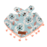 Maxbell Button Design Petal Pattern Cute Dog And Cat Collar Saliva Towel  Skyblue S