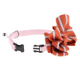 Maxbell Small Medium Dogs Adjustable Collar with Bowtie, Daily Dog Grooming Costumes Orange S