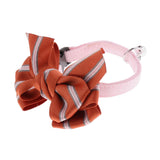 Maxbell Small Medium Dogs Adjustable Collar with Bowtie, Daily Dog Grooming Costumes Orange S