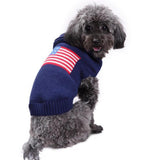 Maxbell Pet Dog Puppy Blue Sweater Autumn Winter Clothes Warm Jumper Costume   M