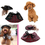 Maxbell Pet Clothes Shawl Cloak with Hat Dog Cat Christmas Party Costume  S