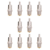 Maxbell 10 Pcs Metal Automatic Pig Nipple Water Drinker Feeder Waterer round type