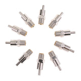 Maxbell 10 Pcs Metal Automatic Pig Nipple Water Drinker Feeder Waterer round type