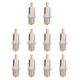 Maxbell 10 Pcs Metal Automatic Pig Nipple Water Drinker Feeder Waterer round type