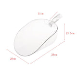 Maxbell Transparent Clear Plastic Food Feed Scoop for Pet Poultry Pigs Sheeps Geese L