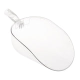 Maxbell Transparent Clear Plastic Food Feed Scoop for Pet Poultry Pigs Sheeps Geese L