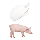 Maxbell Transparent Clear Plastic Food Feed Scoop for Pet Poultry Pigs Sheeps Geese L