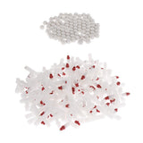 Maxbell 100 Pcs Chicken Spring Drinking Fountain Waterer Automatic Water Feeder White