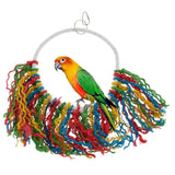 Maxbell Pet Bird Parrot Chew Toys Parakeet Swing Cage Bite Climb Ring Toy