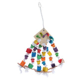 Max Wooden Sisal Parrot Cage Hanging Toy Bite Climbing Training Puzzle Bird Toy