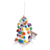 Max Wooden Sisal Parrot Cage Hanging Toy Bite Climbing Training Puzzle Bird Toy