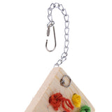 Max Wooden Sisal Parrot Cage Hanging Toy Bite Climbing Training Puzzle Bird Toy