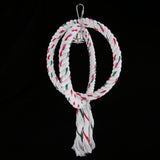 Max Parrot Cockatiel Cage Chew Climb Toy Ring Cotton Rope Swing Bird Toy