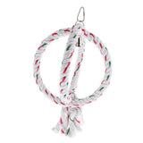 Max Parrot Cockatiel Cage Chew Climb Toy Ring Cotton Rope Swing Bird Toy