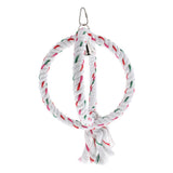 Max Parrot Cockatiel Cage Chew Climb Toy Ring Cotton Rope Swing Bird Toy
