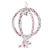 Max Parrot Cockatiel Cage Chew Climb Toy Ring Cotton Rope Swing Bird Toy