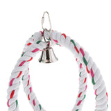 Max Parrot Cockatiel Cage Chew Climb Toy Ring Cotton Rope Swing Bird Toy