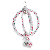 Max Parrot Cockatiel Cage Chew Climb Toy Ring Cotton Rope Swing Bird Toy