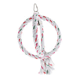 Max Parrot Cockatiel Cage Chew Climb Toy Ring Cotton Rope Swing Bird Toy