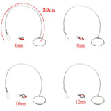 Maxbell Parrot Stainless Steel Eight-ring Anklet Pet Bird Cockatiel Foot Chain 6