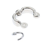 Maxbell Parrot Stainless Steel Eight-ring Anklet Pet Bird Cockatiel Foot Chain 8