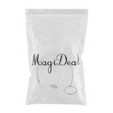 Maxbell Parrot Stainless Steel Eight-ring Anklet Pet Bird Cockatiel Foot Chain 8