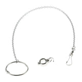 Maxbell Parrot Stainless Steel Eight-ring Anklet Pet Bird Cockatiel Foot Chain 12
