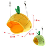 Maxbell Small Pet Hamster Hammock Cartoon Fruit Nest Hanging Bed Green Pineapple