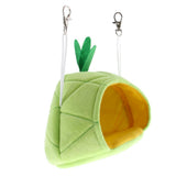 Maxbell Small Pet Hamster Hammock Cartoon Fruit Nest Hanging Bed Green Pineapple