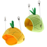 Maxbell Small Pet Hamster Hammock Cartoon Fruit Nest Hanging Bed Green Pineapple
