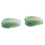 Maxbell 2 Pcs Pet Squeaky Dog Chew Toy Simulated Fruit Vegetable Sound Toy Cabbage