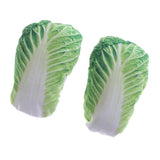 Maxbell 2 Pcs Pet Squeaky Dog Chew Toy Simulated Fruit Vegetable Sound Toy Cabbage